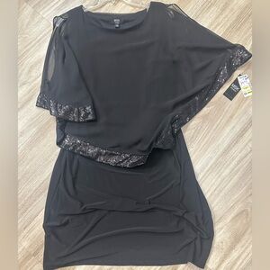 MSK Black Sequin Dress